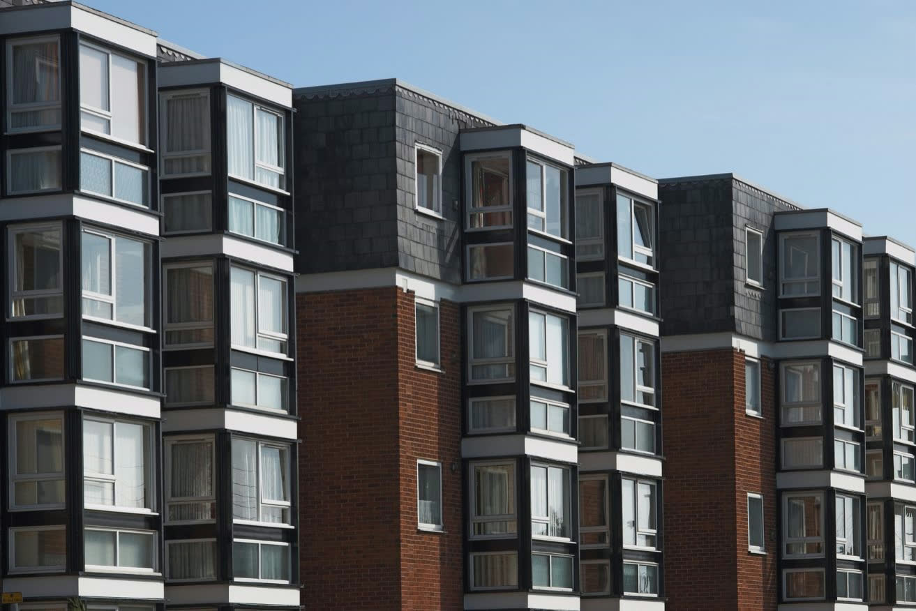 Appartementencomplex van een woningcorporatie